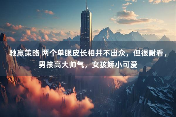 驰赢策略 两个单眼皮长相并不出众，但很耐看，男孩高大帅气，女孩娇小可爱
